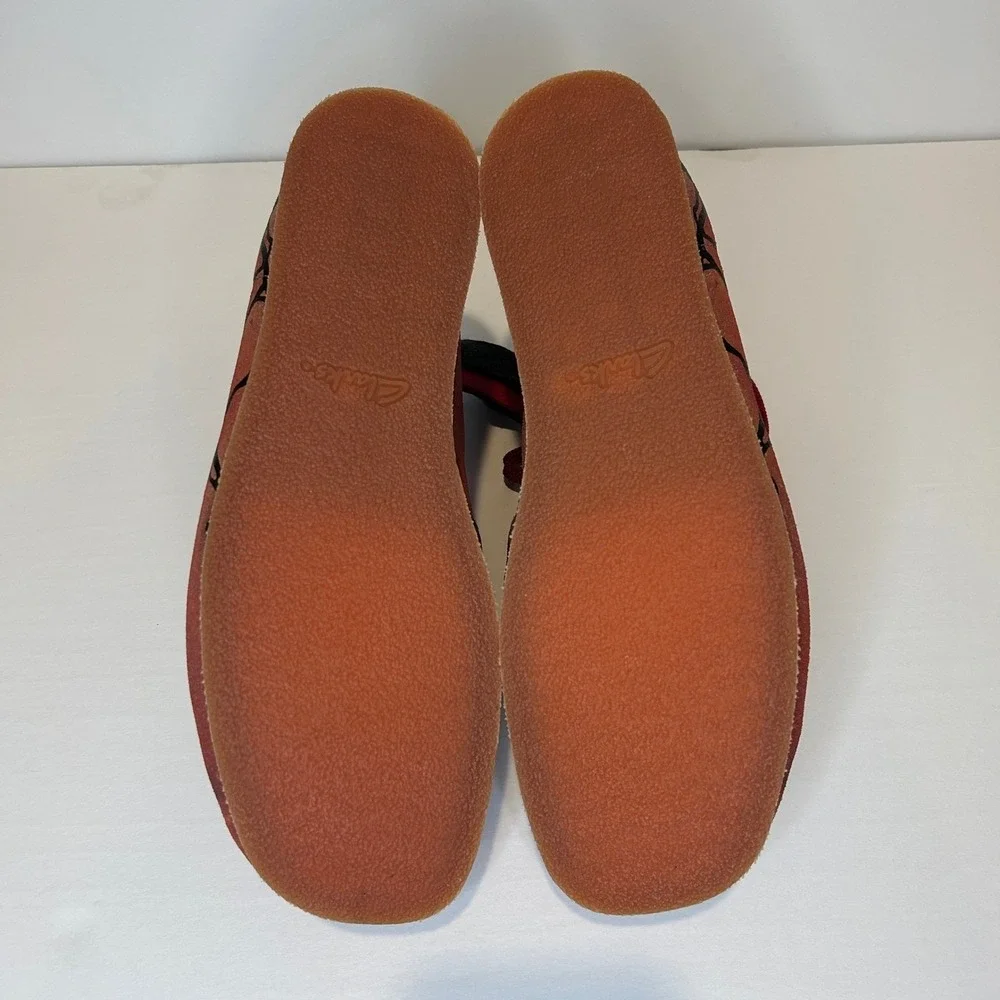 Clarks Wallabee Evo Stranger Things Hellfire Club Shoes Mens 10 Dark Sand Red